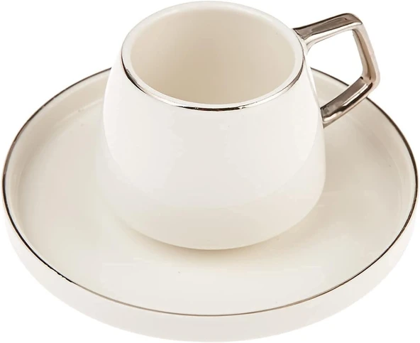 Karaca Saturn Platin 6 Kişilik Kahve Fincanı - Resim 2