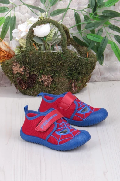 Fort 3450 Gz Spıder Anaokulu Kreş Ev Erkek Çocuk Keten Panduf Ayakkabı - Resim 6