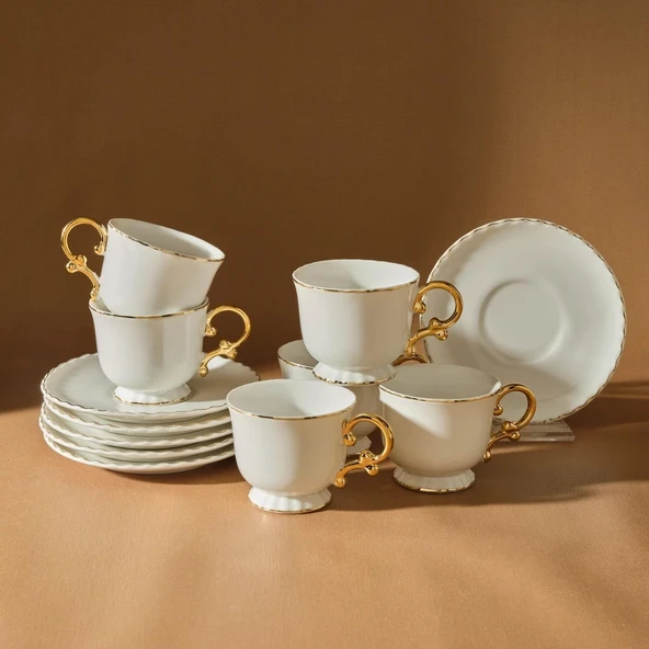 KARACA Elegant 80 Ml 6 Kişilik Kahve Fincanı - Resim 3