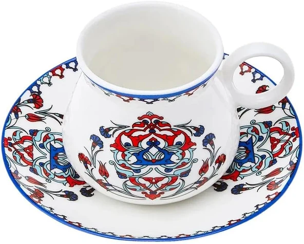 KARACA HATTAT 6 KİŞİLİK 90 ML KAHVE FİNCANI - Resim 2