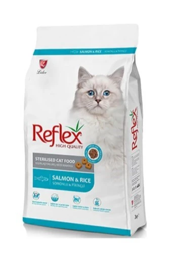Reflex Sterilised Somonlu ve Pirinçli Kısırlaştırılmış Yetişkin Kedi Maması 15 KG ürün görseli