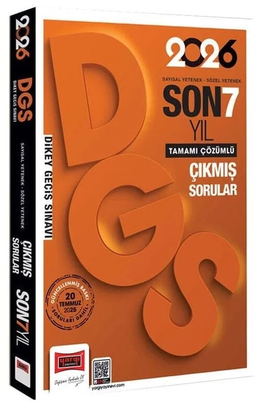 Yargı 2026 DGS Çıkmış Sorular Son 7 Yıl Çözümlü Yargı Yayınları ürün görseli