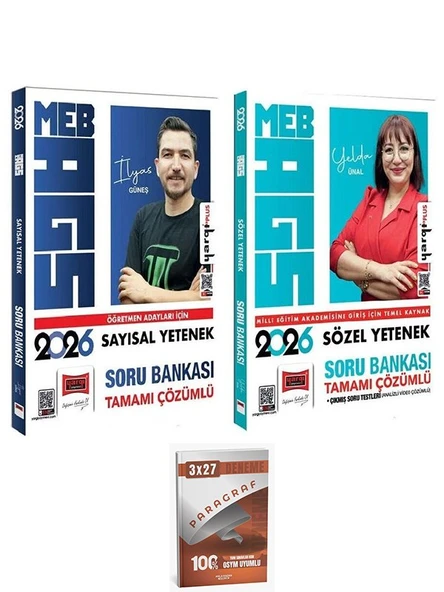 Yargı + Anla Kazan 2026 MEB-AGS Sayısal + Sözel Yetenek Soru Bankası 2 li Set Yargı Yayınları - 1