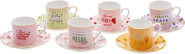 Karaca Fruitee 6 Kşlk Kahve Fincanı - Resim 10