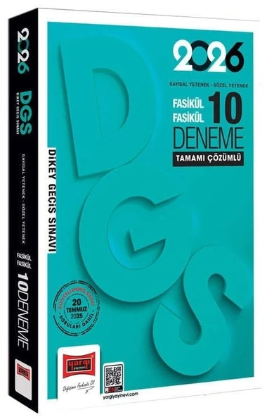 Yargı 2026 DGS 10 Deneme Fasikül Çözümlü Yargı Yayınları ürün görseli