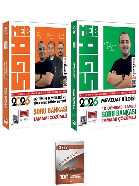 Yargı + Anla Kazan 2026 MEB-AGS Eğitimin Temelleri ve Türk Milli Eğitim Sistemi + Mevzuat Bilgisi Soru Bankası 2 lı Set ürün görseli