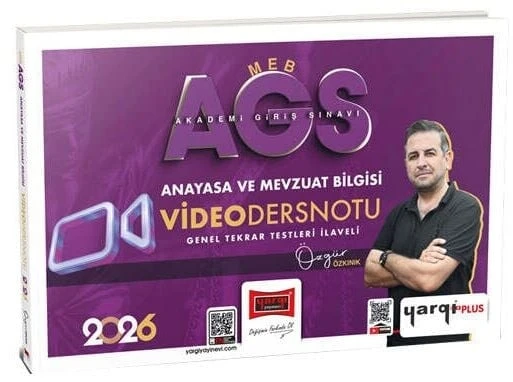 Yargı 2026 MEB-AGS Anayasa ve Mevzuat Bilgisi Video Ders Notu - Özgür Özkınık Yargı Yayınları - 1