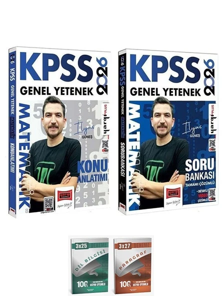 Yargı + Anla Kazan 2026 KPSS Matematik Konu + Soru Bankası 2 li Set ürün görseli 1