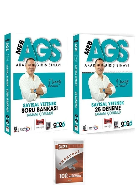 Yargı + Anla Kazan 2026 MEB-AGS Sayısal Yetenek Soru Bankası + 25 Deneme 2 li Set ürün görseli