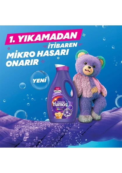 Yumoş Sıvı Deterjan Yoğun Terapi Tüm Renkliler İçin 1690 ml x3 - 3