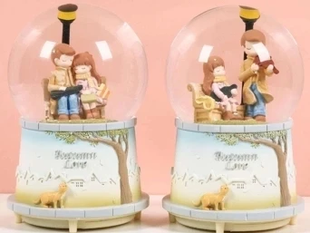 Sonbahar Sevgili Kar Küresi Büyük Boy ürün görseli