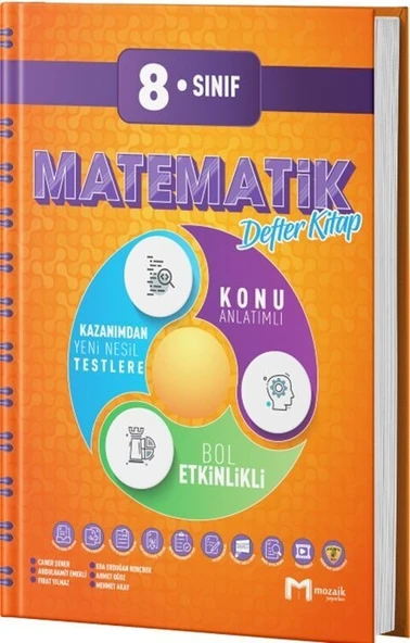 8. Sınıf Matematik Mozaik Defter Mozaik Yayınları ürün görseli