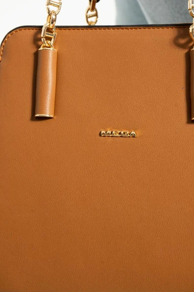 Kadın Kol Çantası Çapraz Askılı Omuz Çantası 24*20 Cm Suni Deri Mega Bag El Çantası Business - Resim 12