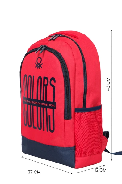 United Colors Of Benetton Kız Çocuk İlkokul Çantası 13050 - Resim 5