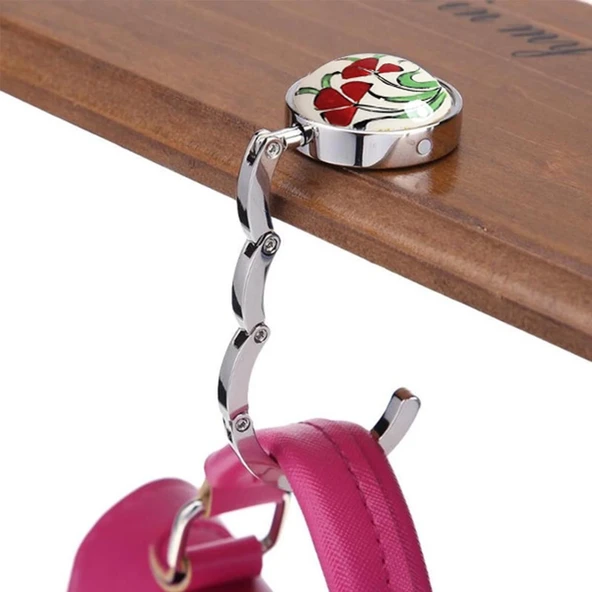 Masa Kenarı Çanta Askı Aparatı Dekoratif Desenli - 2