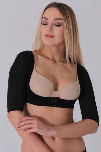 Siyah Kadın Kol Ve Sırt Toparlayıcı Korse - 796 - Resim 4