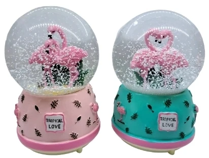 Flamingo Kar Küresi Büyük Boy ürün görseli