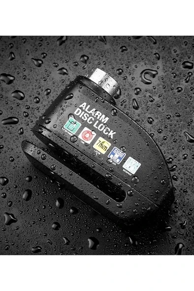 Alarmlı Disk Kilidi Motorsiklet Scooter Bisiklet Sesli Alarm 110 Desibel Yüksek Ses - Resim 5