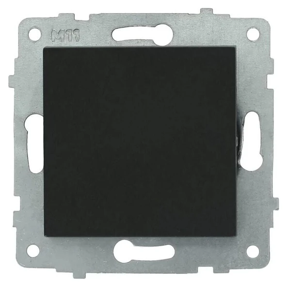 Ovivo Grano Tekli Elektrik Anahtarı - Dayanıklı Siyah Plastik Çerçeve ile Kolay Montaj - Resim 3