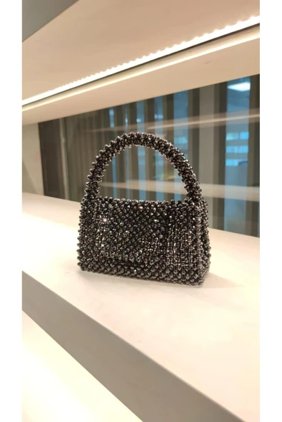 El Örmesi - Şık Siyah Abiye Çanta- Günlük ,Özel Gün (Nikah,Düğün) - 3