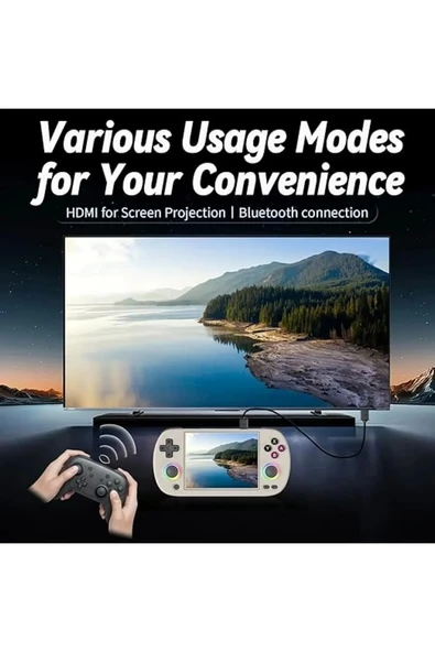 M22 Pro Retro Oyun Konsolu 5.0 ’’ıps Ekran Dahili 20000+ Oyun Emülatörleri Rgb Led Joystick - 5