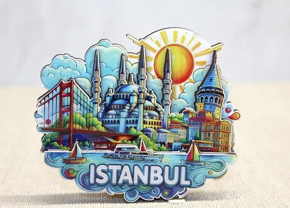Ahşap İstanbul Temalı Magnet Alk4600