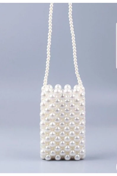 El Örmesi - İnci Parıltısıyla - Mini Çanta- Günlük ,Özel Gün (Nikah,Düğün) - 2