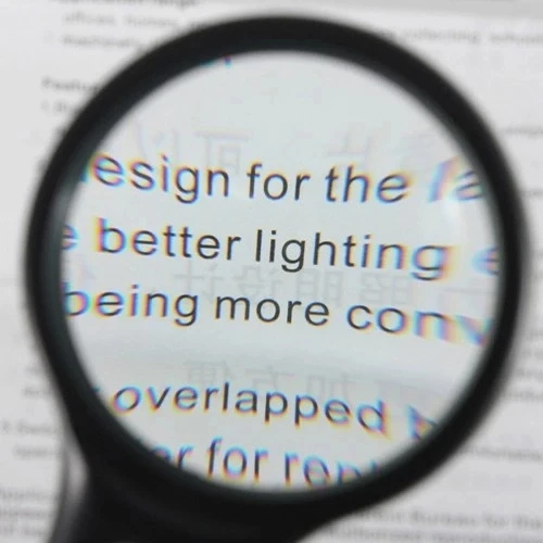 3 Led Işıklı 3x75 Mm 45x22 Mm  El Büyüteç - 5