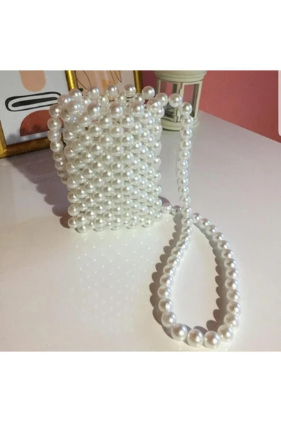 El Örmesi - İnci inde Mini Çanta- Günlük ,Özel Gün (Nikah,Düğün) - 2