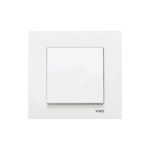 Viko Karre Anahtar (Çerçeve Dahil)-Beyaz ürün görseli 1