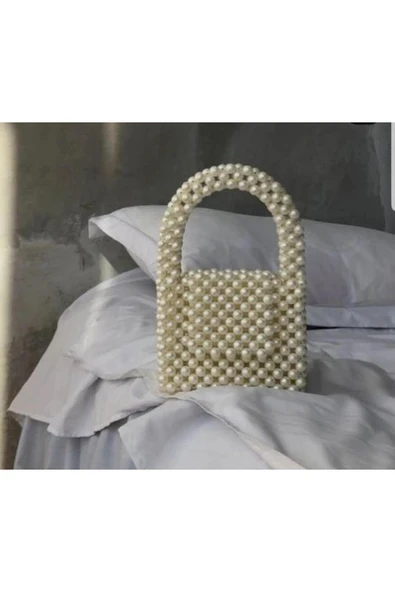 El Örmesi - İnci Şıklığıyla El Çantası - Günlük ,Özel Gün (Nikah,Düğün) ürün görseli