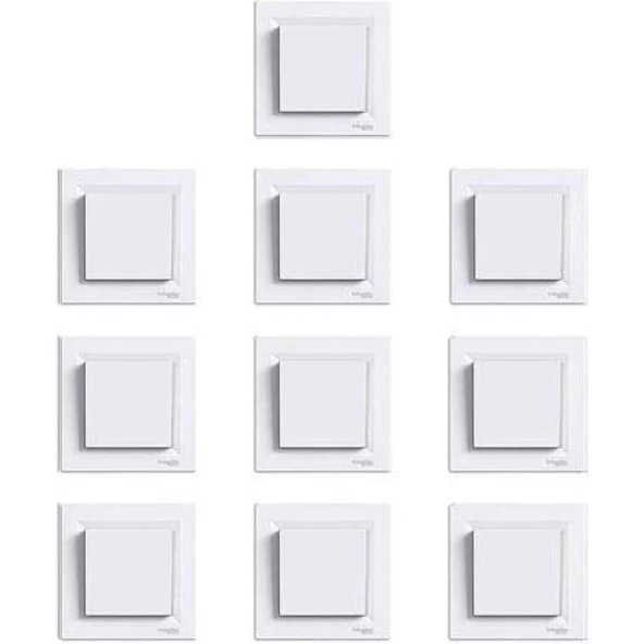 Schneider Asfora Beyaz Anahtar 10 Adet ürün görseli 1