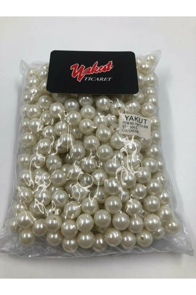 İnci Kaliteli Plastik Boncuk 500 gr - 1