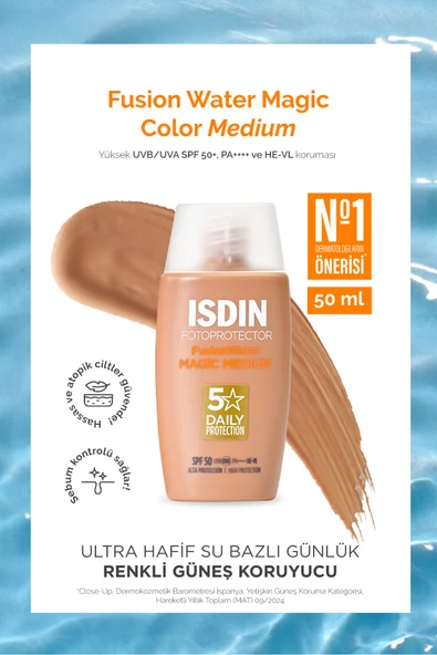 ISDIN Fotoprotector Fusion Water Color Magic Spf50 Medium 50 ml ürün görseli 1