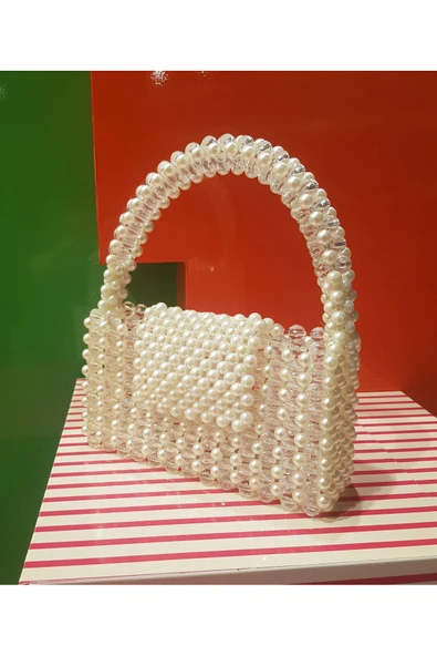El Örmesi - İnci Zarafetiyle El Çantası- Günlük ,Özel Gün (Nikah,Düğün) - 2