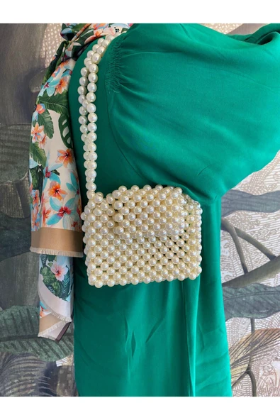 El Örmesi - İnci Şık Omuz Çantası- Günlük ,Özel Gün (Nikah,Düğün) - Resim 2