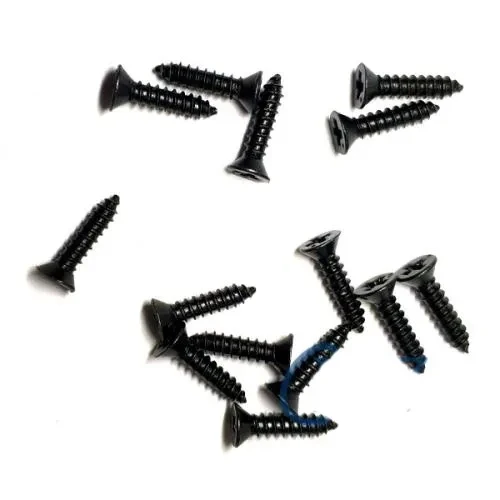 Klips, Menteşe, Ayak, Ağaç, Sunta Vidası 2,2x9,5mm - Siyah 100 Adet - 1
