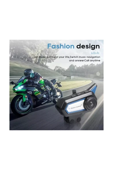 Bt31 Kask Kulaklık Bluetooth 5.0 Motosiklet Interkom Su Geçirmez Kablosuz Kulaklık - 2