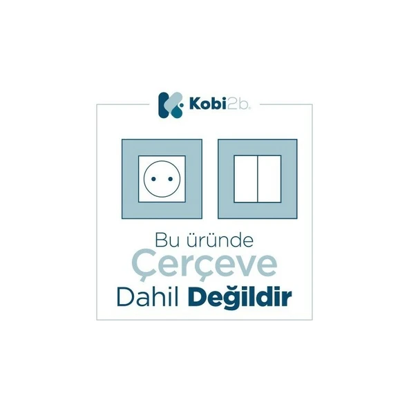 Günsan Elektrik Günsan Visage Beyaz Vavien Anahtar Çerçeveli - 2