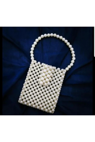 El Örmesi - İnci Mini Çanta- Günlük ,Özel Gün (Nikah,Düğün) - 1