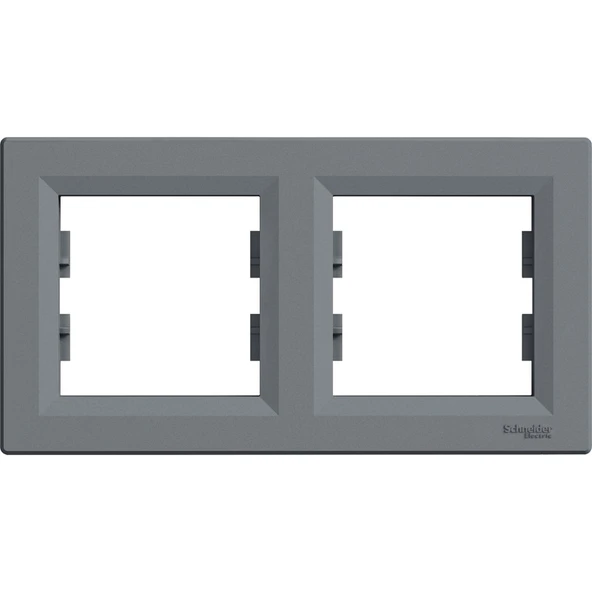 Schneider Electric EPH5800262 Asfora Plus Çelik İkili Çerçeve Yatay ürün görseli 1