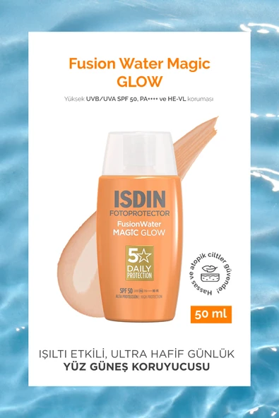 ISDIN Fotoprotector Fusion Water Magic Glow Spf50 50 ml ürün görseli