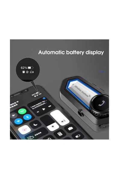 Bt31 Kask Kulaklık Bluetooth 5.0 Motosiklet Interkom Su Geçirmez Kablosuz Kulaklık - 6