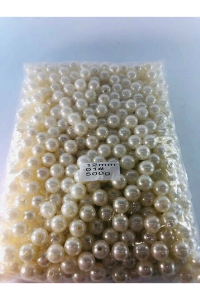İnci Kaliteli Plastik Boncuk 500 gr - 1
