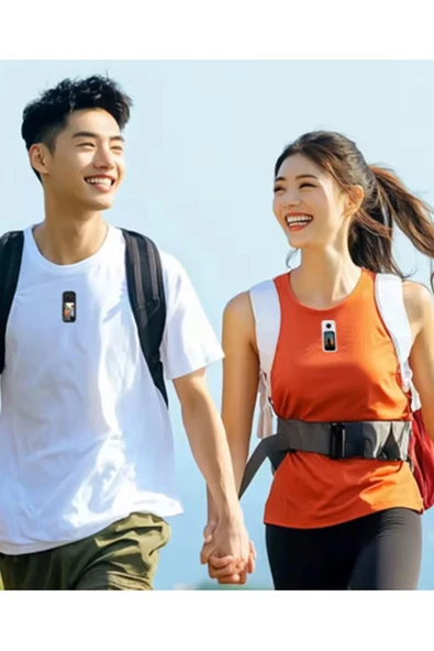 S70 Mıknatıslı Yaka Kamerası Hd Kalite, 30 Fps, Kolay Bağlantı, Boyun Askısı 2.7k Siyah - Resim 5