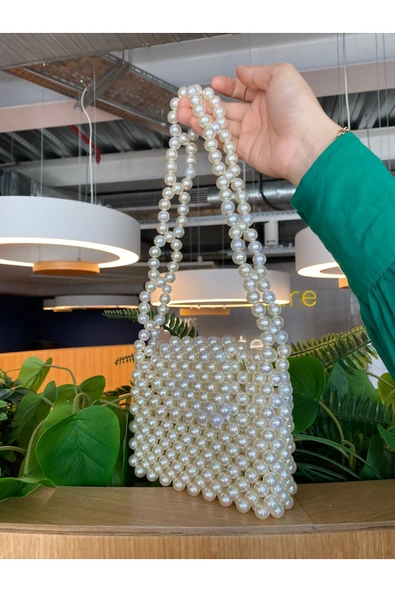 El Örmesi - İnci Şık Omuz Çantası- Günlük ,Özel Gün (Nikah,Düğün) ürün görseli