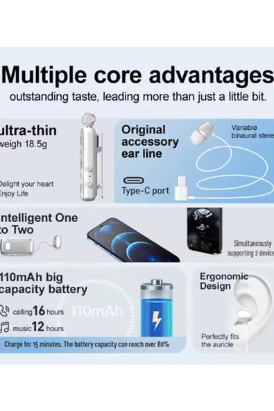 F588 Dijital Göstergeli Makaralı Titreşimli Bluetooth Kulaklık Bt 5.4 - 5