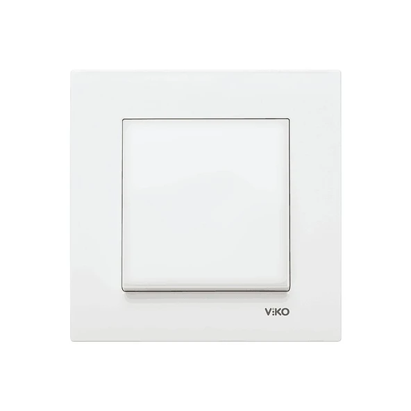 Viko Karre Anahtar Çerçeveli - Beyaz ürün görseli 1