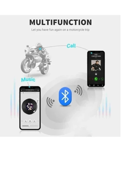 D60 2x Motosiklet Kask Kulaklığı Bluetooth Intercom Rgb Işıklı 2 Intercom Bağlantılı - Resim 3