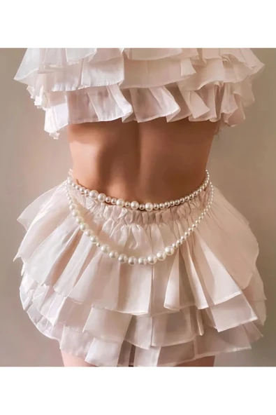 El Yapımı -İnci Zarafetiyle Şık Kemer - 3